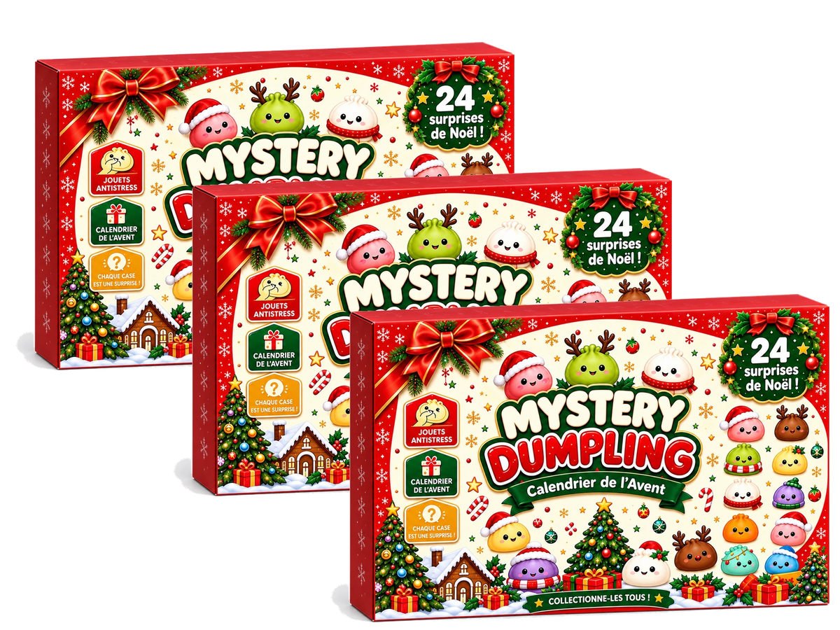 Calendrier de l'Avent Mystery Squishy — pack de 3 calendriers